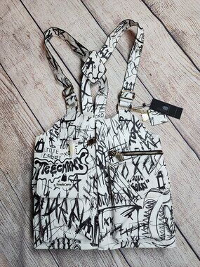 Tote & Carry Tactical Graffiti Vest Medium Adjustable Streetwear Artisanal